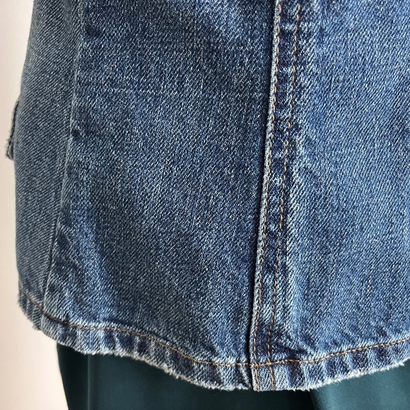 Lauren Jeans CO Denim Jacket with RLL Monogram Buttons size L - Picture 10 of 16